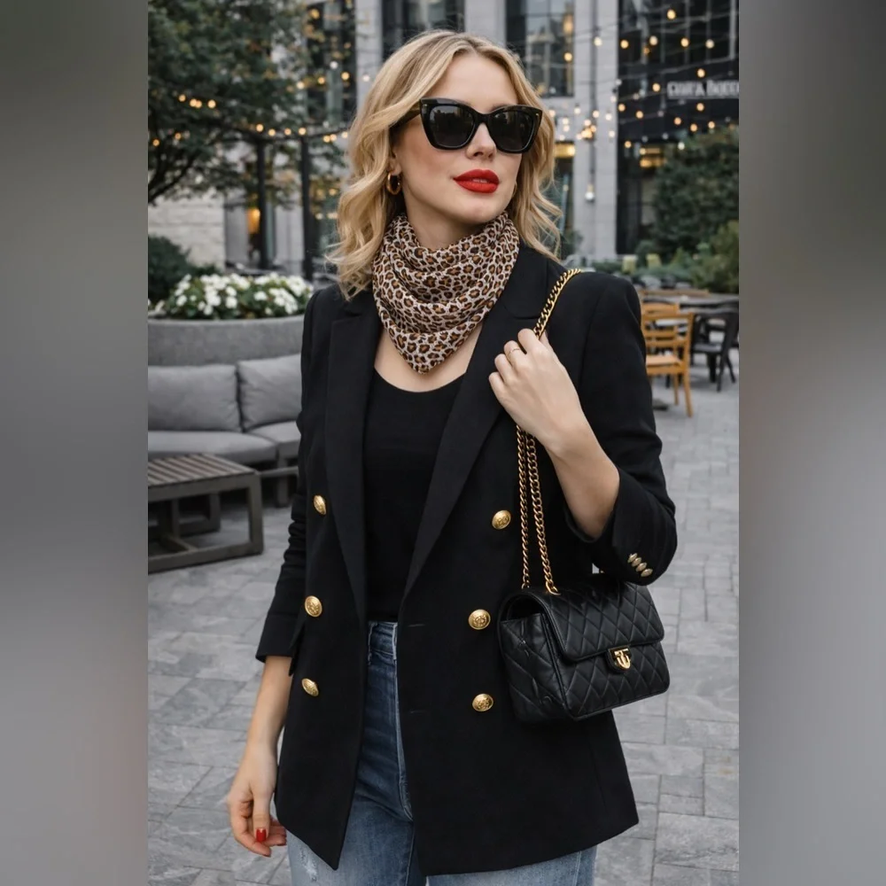 Leopard Print Scarf